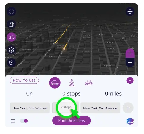 Adjust route